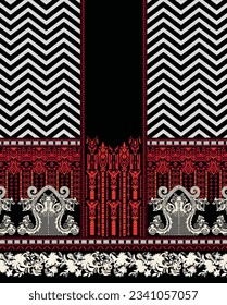 Digital and textile prints patterns
Traditional Ethnic Indian Art Paisley Bowtie Design with Beautiful Intricate Geometric Border vector Design Fashion, Fabric, Textile,
