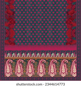 Patrones de impresiones digitales y textiles
Diseño tradicional del Paisley Bowtie del arte étnico indio con un hermoso vector de frontera geométrica intrincado Diseño Moda, Tela, Textil,