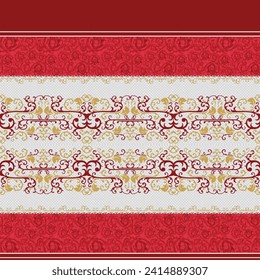 Digital And Textile Seamless Design Pattern