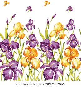 Digital and textile Seamless Pattern.