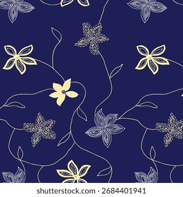 Colección de diseño de patrón inconsútil textil digital