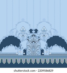 Digital And Textile Shirt Design Pattern