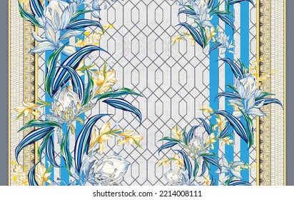 Digital And Textile Shirt Design Pattern