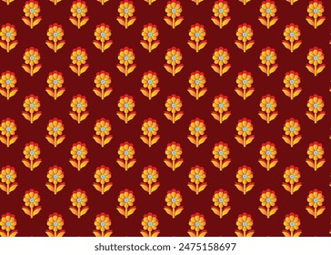 #Digital Textiles Diseños, Bordes Sin Costura, Patrones Sin Costura, Flores, Flores, Todo Sin Costura Patrones Y Texturas, Motivo Y Ilustraciones-Patrón Sin Costura Flores De Fondo Stock
