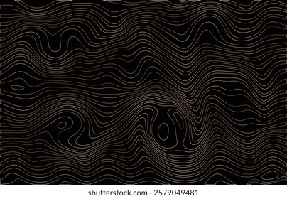 Digital texture abstract background with organic flowing twisted Gradient lines, Pattern design with optical illusion abstract geometric black background vector illustration and Optical illusions.