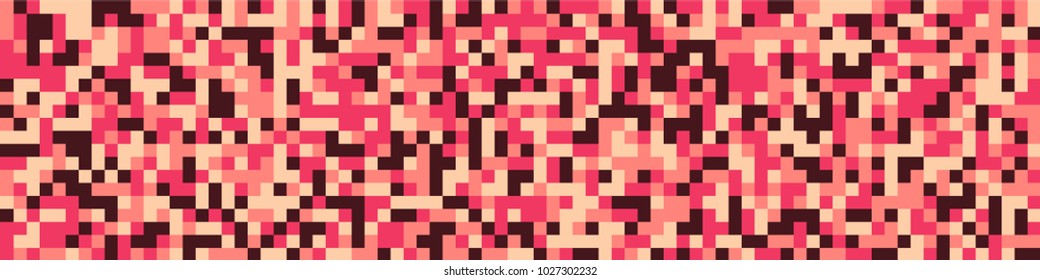 Digital texture. Abstract pattern with colorful squares for wallpapers and banners. Horizontal halftone background with color squares for your design. Vector texture.