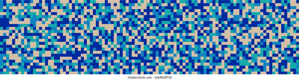Digital texture. Geometric pattern with colorful elements for print or mobile application. Horizontal halftone background with color elements for your design. Vector texture.