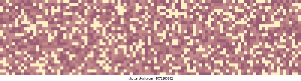 Digital texture. Geometric pattern with colorful elements for print or mobile application. Horizontal halftone background with color squares for your design. Vector texture.