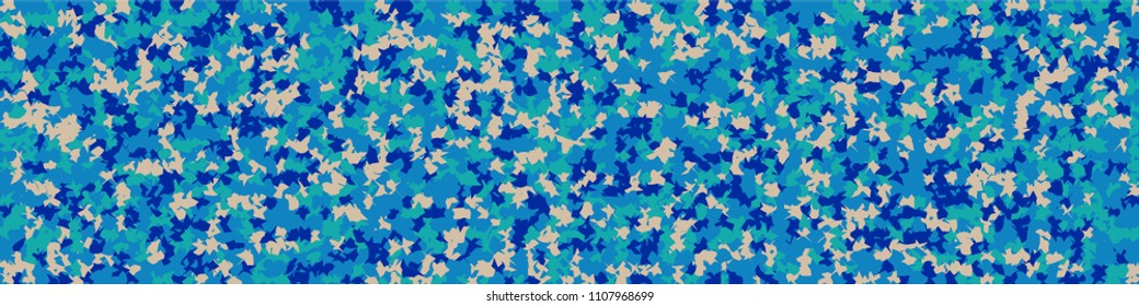 Digital texture. Geometric pattern with colorful squares for poster or banner. Horizontal halftone background with color squares for your design. Vector texture.