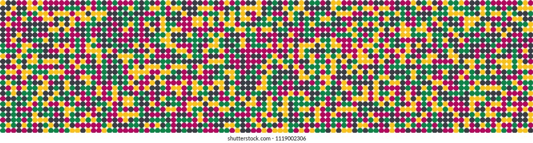 Digital texture. Geometric pattern with colorful elements for print or mobile application. Horizontal halftone background with color elements for your design. Vector texture.