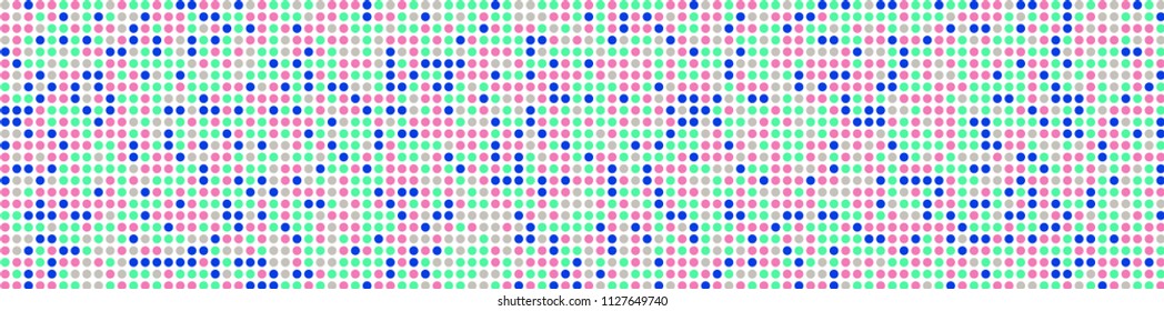 Digital texture. Geometric pattern with colorful elements for print or mobile application. Horizontal halftone background with color elements for your design. Vector texture.