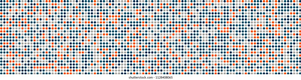 Digital texture. Geometric pattern with colorful elements for print or mobile application. Horizontal halftone background with color squares for your design. Vector texture.