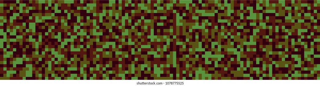 Digital texture. Modern pattern with colorful squares for print or mobile application. Horizontal halftone background with color squares for your design. Vector texture.