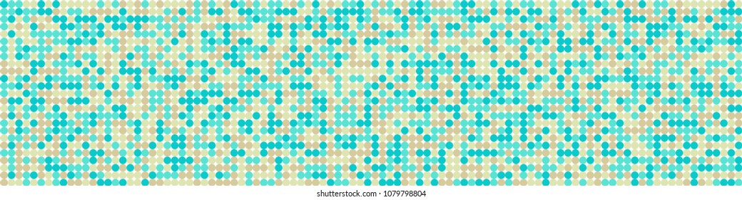 Digital texture. Modern pattern with colorful squares for card or print. Horizontal halftone background with color squares for your design. Vector texture.