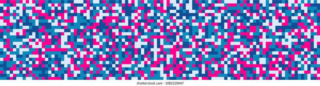 Digital texture. Modern pattern with colorful elements for card or print. Horizontal halftone background with color elements for your design. Vector texture.
