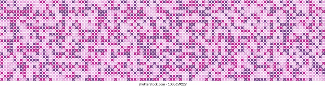Digital texture. Modern pattern with colorful squares for poster or banner. Horizontal halftone background with color elements for your design. Vector texture.