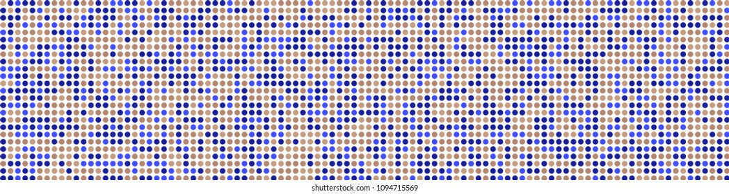 Digital texture. Modern pattern with colorful elements for print or mobile application. Horizontal halftone background with color squares for your design. Vector texture.