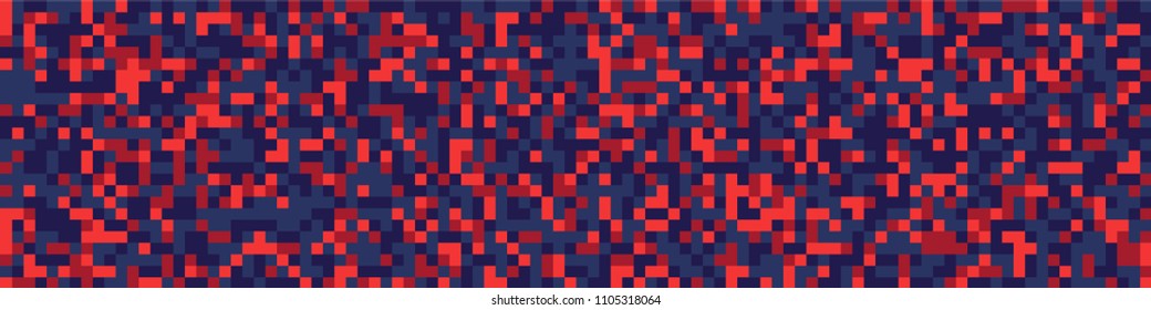 Digital texture. Modern pattern with colorful elements for print or mobile application. Horizontal halftone background with color elements for your design. Vector texture.