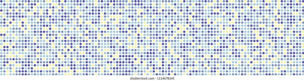 Digital texture. Modern pattern with colorful squares for print or mobile application. Horizontal halftone background with color elements for your design. Vector texture.