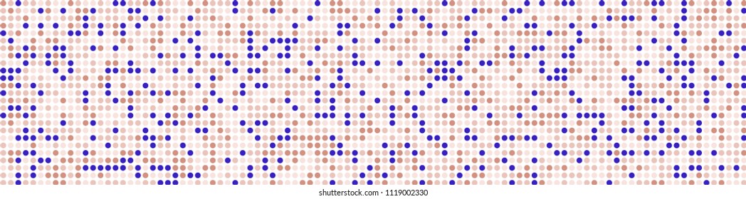 Digital texture. Modern pattern with colorful squares for poster or banner. Horizontal halftone background with color squares for your design. Vector texture.