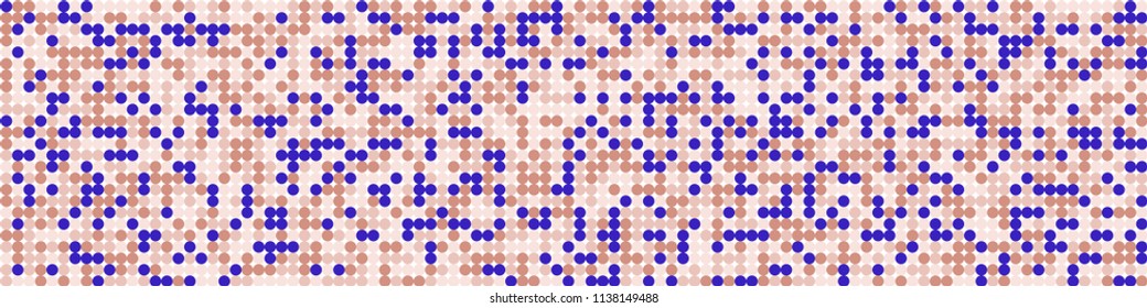 Digital texture. Modern pattern with colorful squares for print or mobile application. Horizontal halftone background with color squares for your design. Vector texture.