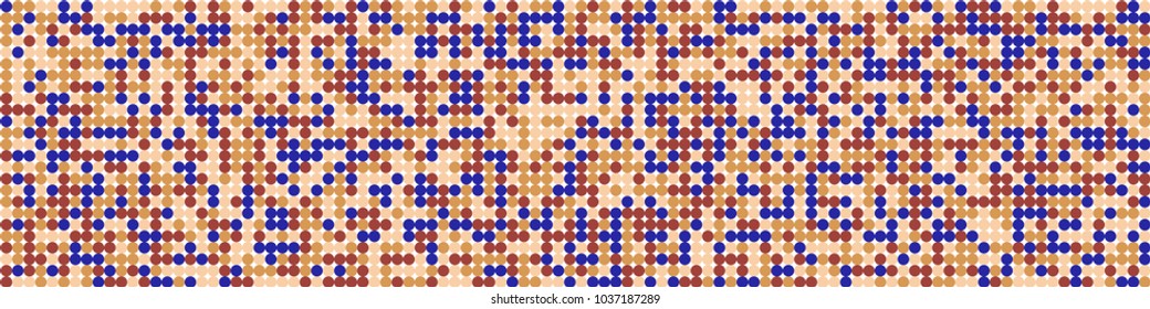 Digital texture. Retro pattern with colorful squares for poster or banner. Horizontal halftone background with color elements for your design. Vector texture.