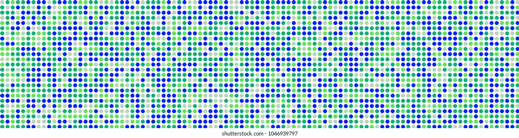 Digital texture. Retro pattern with colorful elements for print or mobile application. Horizontal halftone background with color squares for your design. Vector texture.