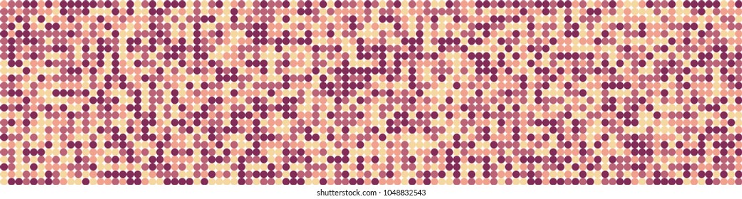 Digital texture. Retro pattern with colorful squares for poster or banner. Horizontal halftone background with color elements for your design. Vector texture.