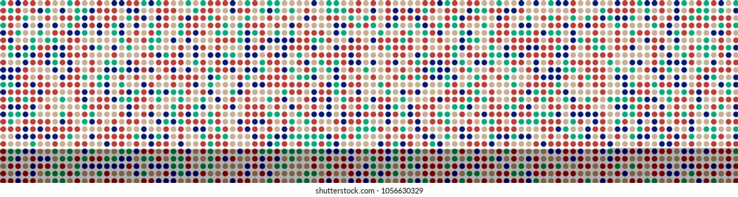 Digital texture. Retro pattern with colorful squares for card or print. Horizontal halftone background with color elements for your design. Vector texture.