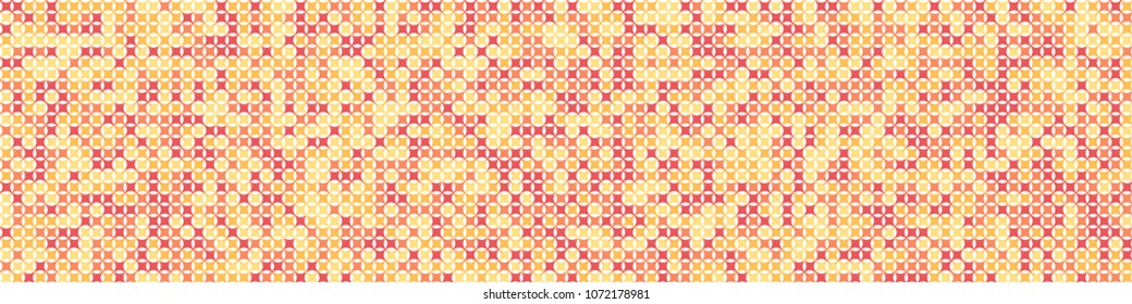 Digital texture. Retro pattern with colorful squares for card or print. Horizontal halftone background with color squares for your design. Vector texture.