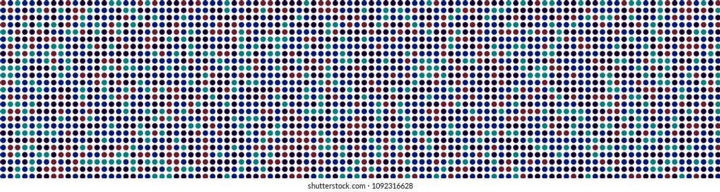 Digital texture. Retro pattern with colorful elements for poster or banner. Horizontal halftone background with color elements for your design. Vector texture.