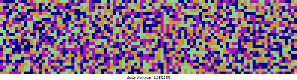 Digital texture. Retro pattern with colorful squares for card or print. Horizontal halftone background with color elements for your design. Vector texture.