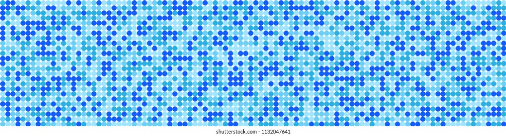 Digital texture. Retro pattern with colorful elements for print or mobile application. Horizontal halftone background with color squares for your design. Vector texture.