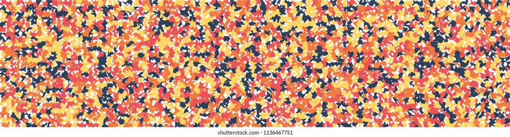 Digital texture. Retro pattern with colorful elements for poster or banner. Horizontal halftone background with color elements for your design. Vector texture.