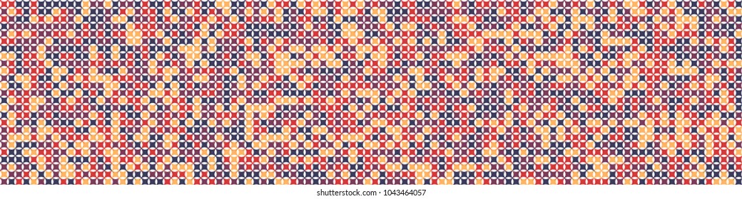 Digital texture. Trendy pattern with colorful elements for print or mobile application. Horizontal halftone background with color elements for your design. Vector texture.