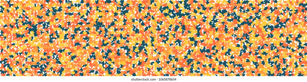 Digital texture. Trendy pattern with colorful elements for poster or banner. Horizontal halftone background with color squares for your design. Vector texture.