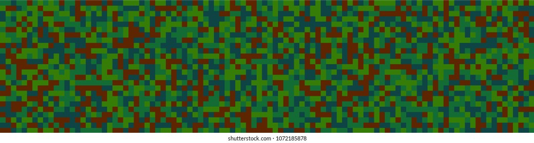 Digital texture. Trendy pattern with colorful elements for print or mobile application. Horizontal halftone background with color squares for your design. Vector texture.