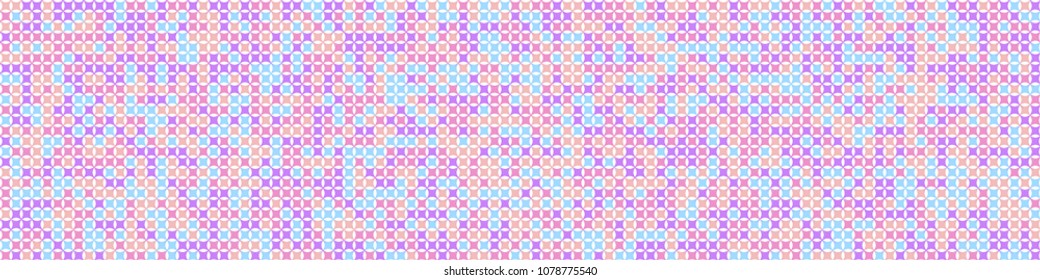 Digital texture. Trendy pattern with colorful squares for poster or banner. Horizontal halftone background with color elements for your design. Vector texture.