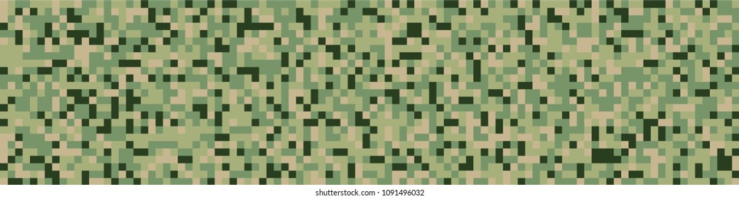 Digital texture. Trendy pattern with colorful elements for card or print. Horizontal halftone background with color squares for your design. Vector texture.