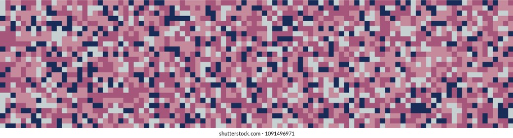 Digital texture. Trendy pattern with colorful squares for poster or banner. Horizontal halftone background with color squares for your design. Vector texture.