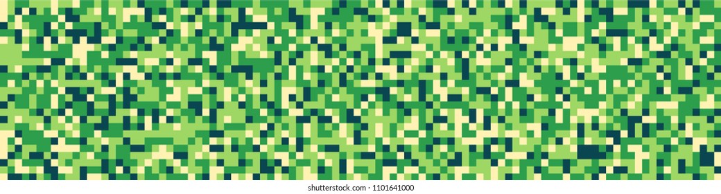Digital texture. Trendy pattern with colorful squares for card or print. Horizontal halftone background with color elements for your design. Vector texture.