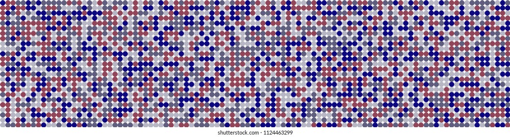 Digital texture. Trendy pattern with colorful squares for poster or banner. Horizontal halftone background with color squares for your design. Vector texture.