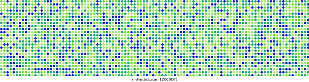 Digital texture. Trendy pattern with colorful squares for poster or banner. Horizontal halftone background with color squares for your design. Vector texture.
