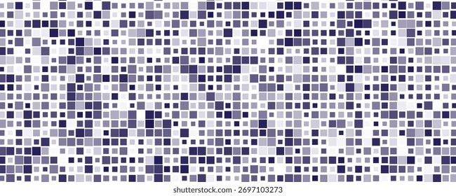 Textura digital. Padrão na moda com elementos coloridos para cartaz ou banner. Plano de fundo de meio-tom horizontal com quadrados de cores para seu design. Textura vetorial.