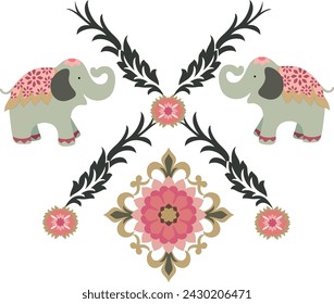 Digital Textures Fashion Baroque Pattern 