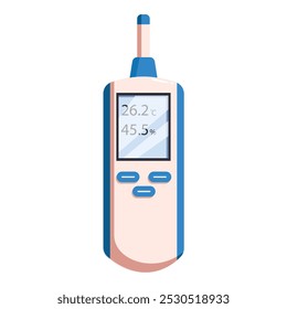 Termómetro digital que mide la temperatura y el nivel de humedad relativa