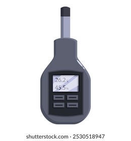 higrômetro térmico digital que mede a temperatura e o nível de umidade