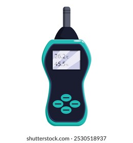 higrômetro térmico digital mostrando a temperatura e o nível de umidade