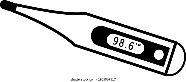 Digital thermometer with 98.6 reading