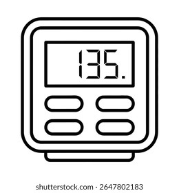 Termômetro Digital com Contorno de 135 Graus